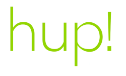 hup! logo - the better way to build